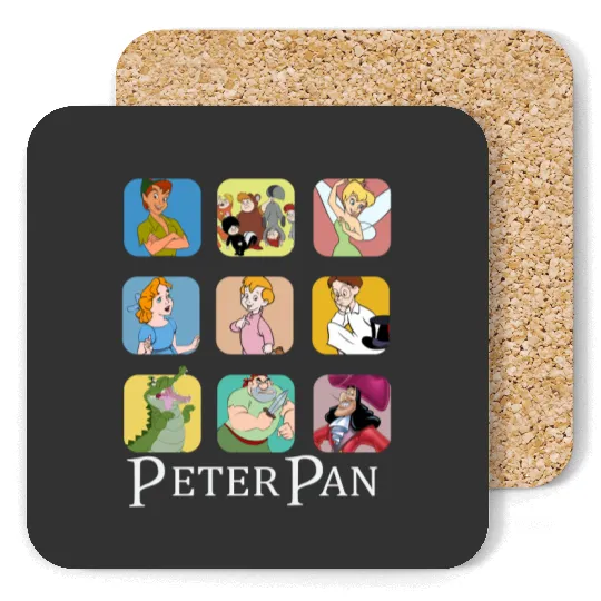 Disney Peter Pan Characters Coasters, Peter Pan Coasters