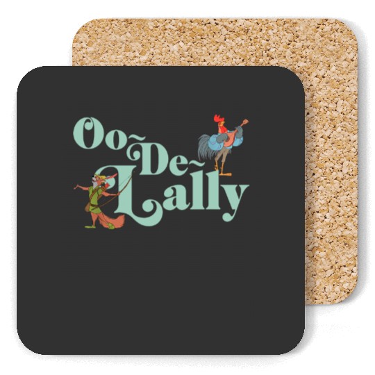Disney Robin Hood Oo de lally Iconic Quote Chest Text Logo Coasters