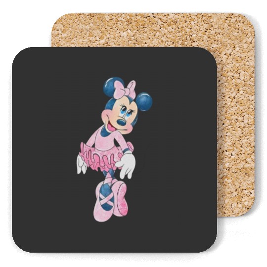 Minnie Mouse Ballerina Coasters, Family Disney Coasters, Matching Minnie Coasters