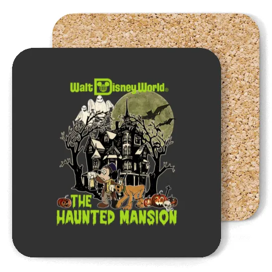 Vintage Disney Haunted Mansion Coasters, The Haunted Mansion Map Coasters