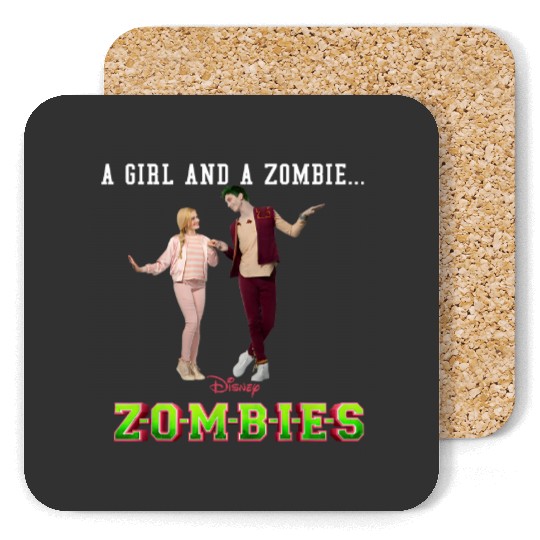 Disney Zombies A Girl and A Zombie Coasters