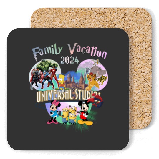Disney Universal Studios Coasters, Disney Trip Family Coasters, Universal Studio Trip Coasters, Disneyworld Coasters