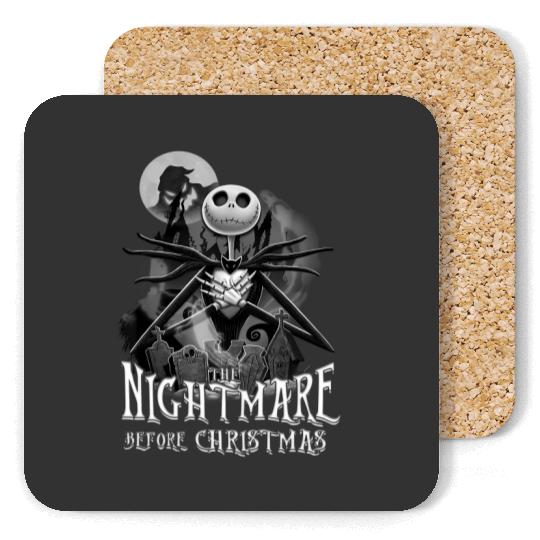 Jack Skellington Nightmare Before Christmas Halloween Coasters, Disney Halloween Party