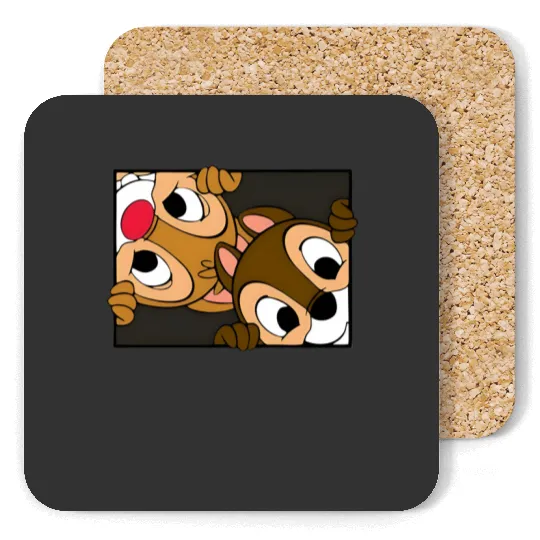 Chip n Dale Coasters, Disney Character Coasters, Chip and Dale Characters, Chip n Dale Snacks Coasters