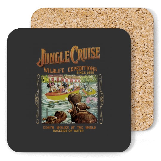 Disney Coasters, Vintage Disney Jungle Cruise Ride Coasters