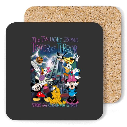 Mickey and Friends The Twilight Zone Tower Of Terror Disney Hollywood Tower Hotel Coasters