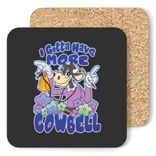 Disney Clarabelle Cow Coasters, I Gotta Have More Cowbell Coasters, Disney Trip Coasters