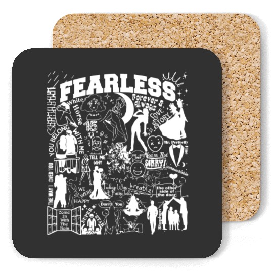 Discover Vintage Fearless Coasters, Fearless TS Version Coasters, taylor version Coasters, The Eras Tour 2024
