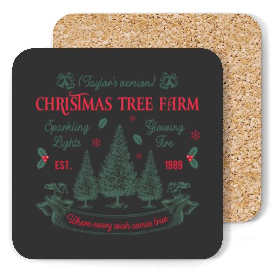 Discover Taylor Taylor version Eras tour Christmas Tree Farm Coasters TS Album Coasters