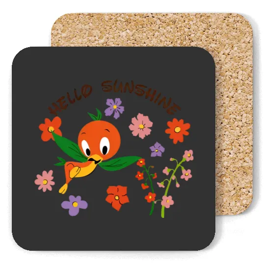 Disney Orange Bird Hello Sunshine Coasters, Flower and Garden 2023
