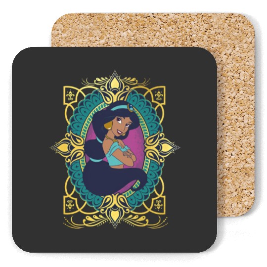 Vintage Princess Jasmine Coasters, Retro Disney Princess Coasters
