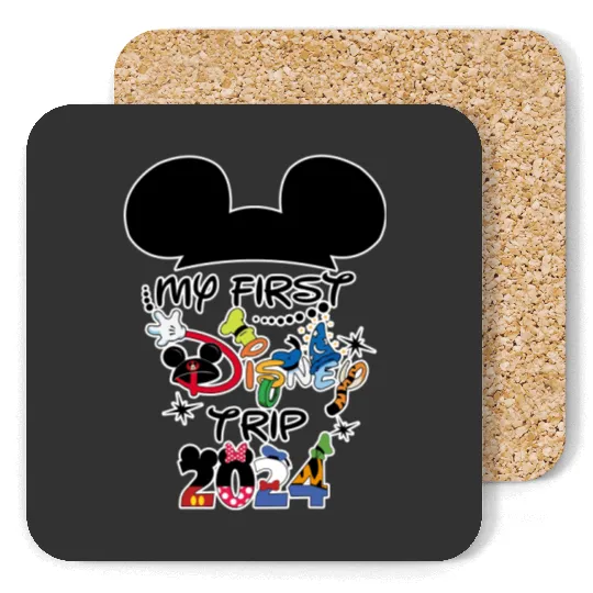 Disney Trip Coasters, Mickey Coasters, Mickey Ears, Disney Mickey Coasters
