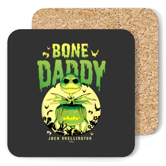 Jàck skèllington, Jàck skèllington halloweeen, Jàck skèllington merch , Jàck skèllington disnèy, Jàck skèllington logo Coasters