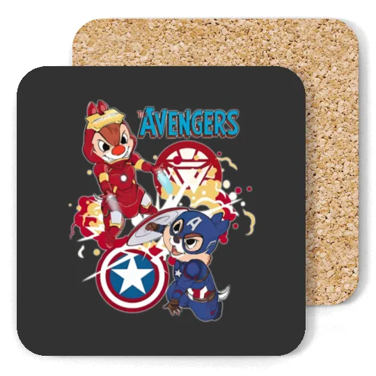 Disney Chip And Dale Avengers Coasters, Chip And Dale Coasters