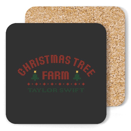 Discover Taylor version Christmas Tree Farm Coasters, Taylor Christmas Coasters