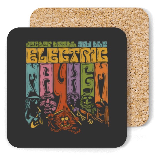 Color Vintage Disney Muppets Doctor Teeth And The Electric Mayhem Coasters