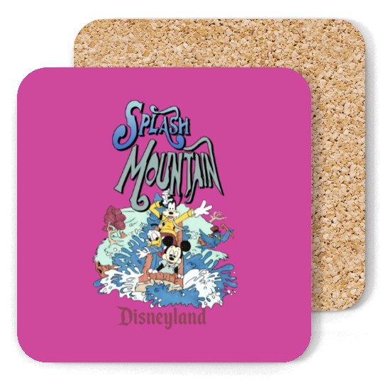 Retro Splash Mountain Coasters, Mickey and Friends Coasters, Disneyland Water Ride Coasters
