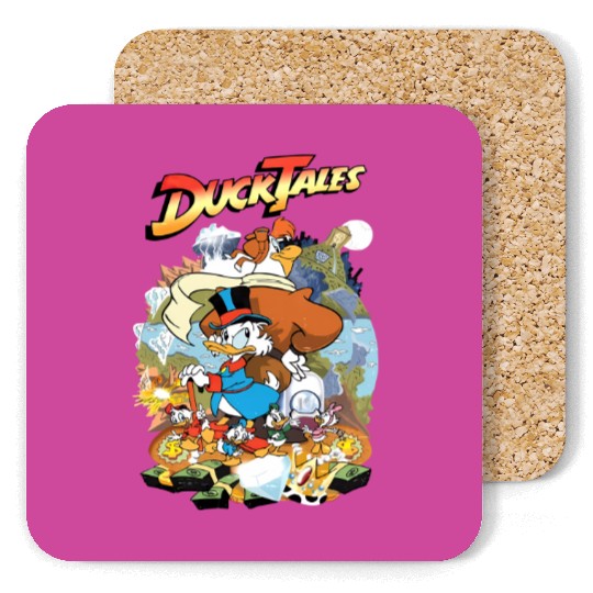 Vintage Disney 90s Funny DuckTales Money Colors Coasters, Disney DuckTales Coasters, Donald Duck Coasters, Disneyworld Coasters