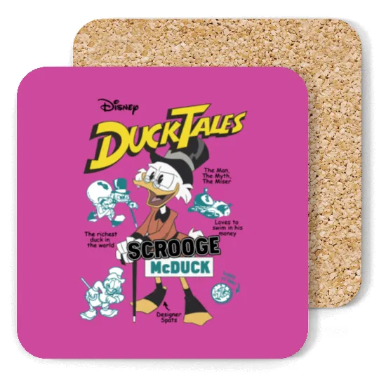 Disney DuckTales Scrooge McDuck Comic Cover Coasters, DuckTales Coasters