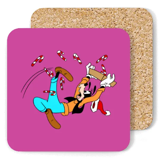 Disney Christmas Goofy Coasters, Disney Christmas Coasters