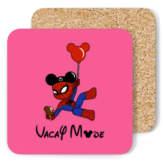 Spiderman Vacay Mode Coasters, Disney Spiderman Coasters