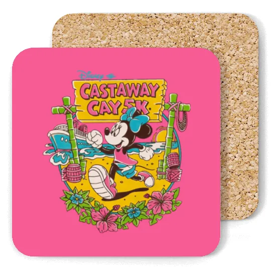 Disney Cruise Castaway Cay Coasters, Minnie Castaway Cay Coasters