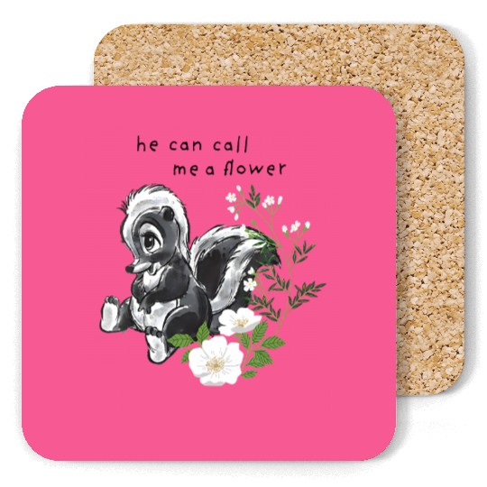 Disney Bambi He Can Call Me A Flower Coasters, Magic Kingdom Holiday Trip Unisex Coasters
