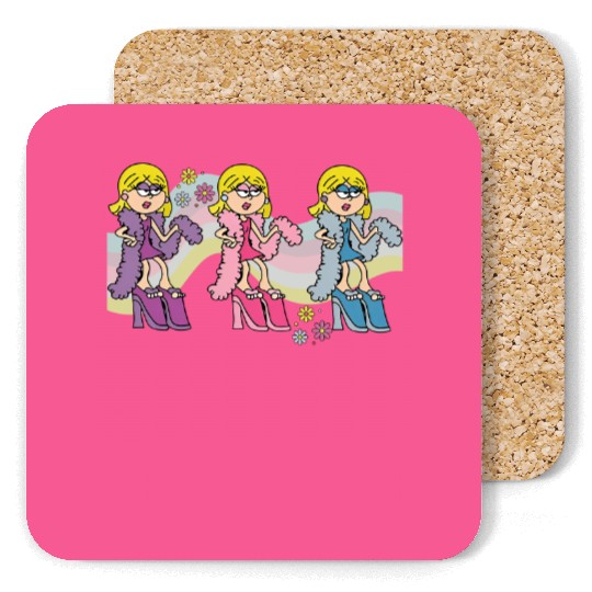 Groovy Lizzie Mcguire Coasters, reto lizzie mcguire Coasters, Disney channel Coasters, Disney Coasters