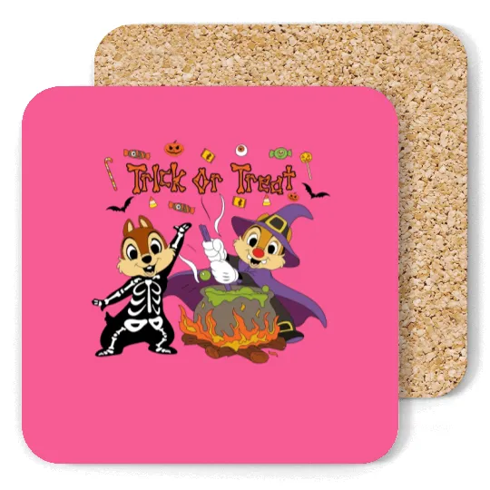 chip and dale Coasters, chip and dale halloween, disney chip and dale halloween Coasters, chip and dale, halloween Coasters, , 121644