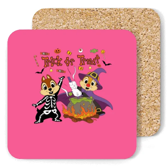 chip and dale Coasters, chip and dale halloween, disney chip and dale halloween Coasters, chip and dale, halloween Coasters, , 121644
