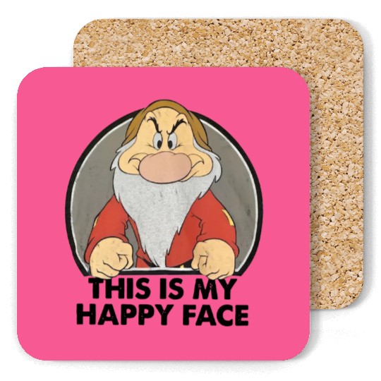 Disney Snow White Grumpy  Coasters, Funny Grumpy Seven Dwarfs Coasters,  Disneyland Vacation 2024 Trip Coasters