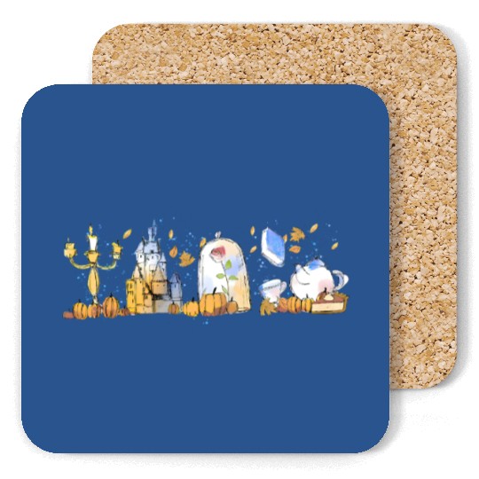 Vintage Disney Princess Belle  Color Coasters, Beauty and the Beast Characters Unisex Coasters, Disneyland Family Trip 2023 Coasters