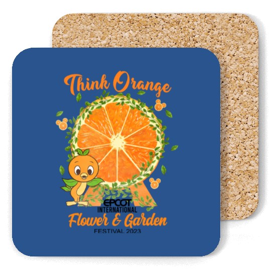 Disney Epcot Orange Bird Coasters, Disney Epcot International Flower and Garden Festival 2023 Coasters