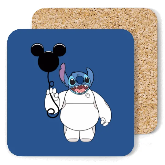 Disney Stitch and Baymax Body Balloon Coasters