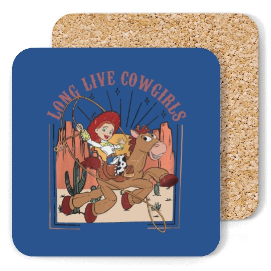 Vintage Disney Toy Story Jessie Coasters, Long Live Cowgirls Western Vibe Coasters, Disney Coasters