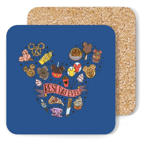 Best Day Ever Coasters, Theme Park Coasters, Disney Trip Coasters