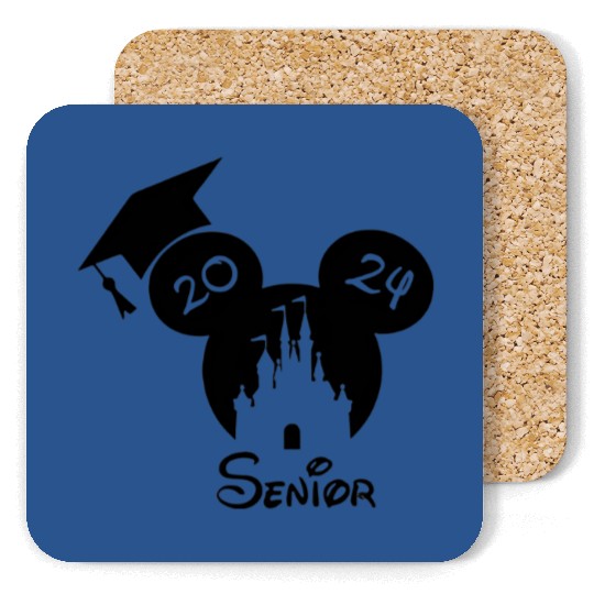 Disney Senior 2024 Graduation Coasters, Mickey Graduate Coasters