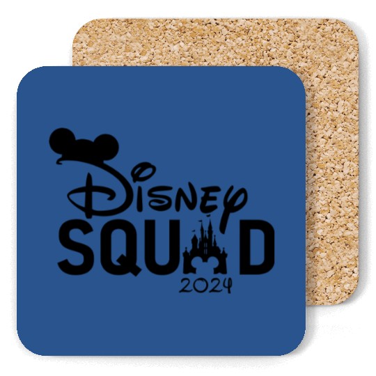 Disney Squad 2022 Coasters, Mickey Ears Matching Disney Trip Coasters For Kids Women Men, Disney Vacay Mode Coasters, Best Day Ever, Disney World Coasters