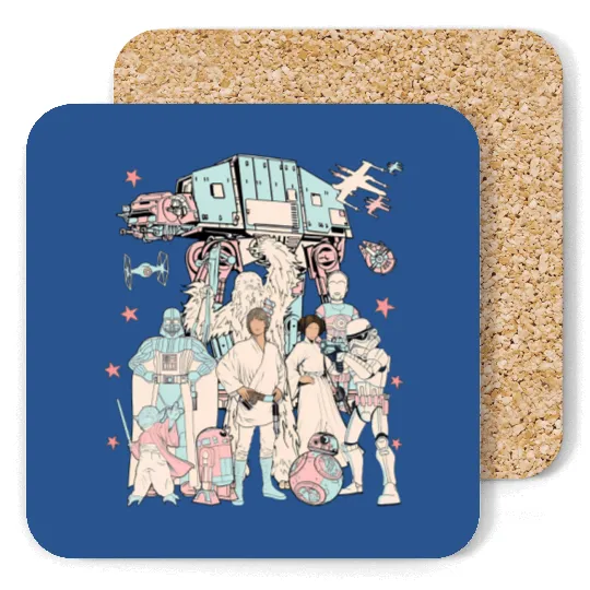 Vintage Disney Star Wars Coasters, Retro Star Wars Coasters, Coasters, Star Wars Coasters