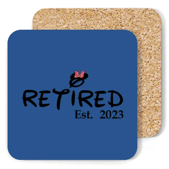 Retirement Gift, Disney Retired Gift, Funny Retired Gift, Disney Retirement Custom Boss Retirement Coasters