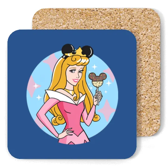 Sleeping Beauty Coasters, Disney Aurora Coasters, Sleeping Beauty Coasters