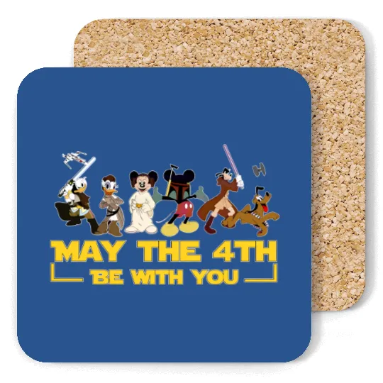 Disney Star Wars Be With You Coasters, May The 4th Coasters, Mickey and Friends Coasters