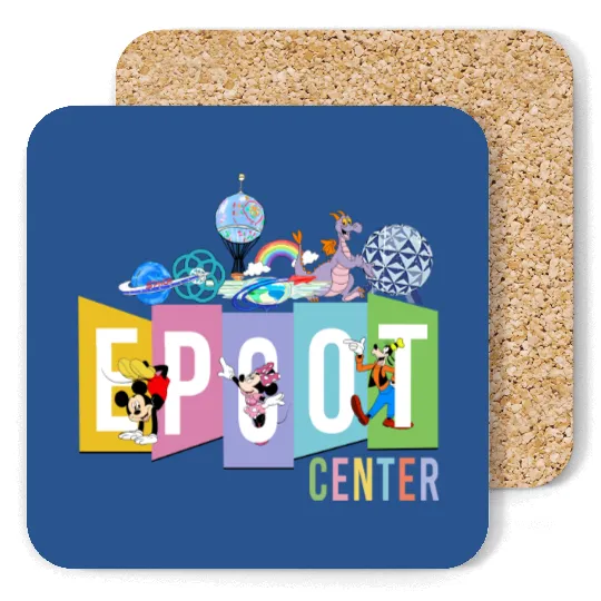 Disney Epcot Coasters, Epcot Center Coasters, Disney Epcot Vintage Coasters