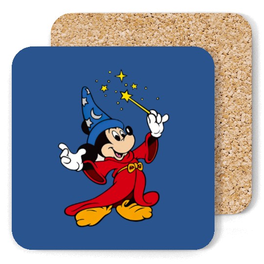 Disney Fantasia Sorcerer Mickey Mouse Magic Wizard  Coasters, Fantasmic Disney Coasters