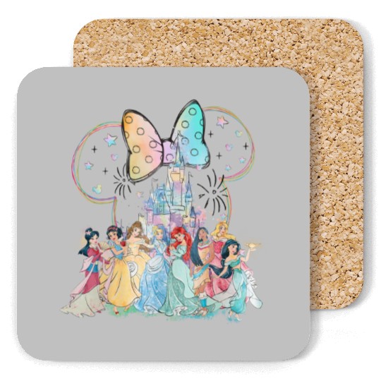 Disney Princess Tank, Vintage Princess Watercolor Tank Coasters