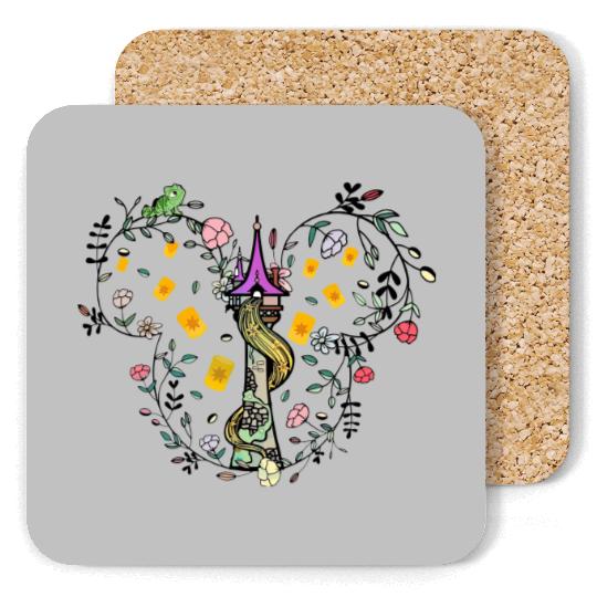 Rapunzel Tower Coasters, Tangled Coasters, Disney Princess Coasters