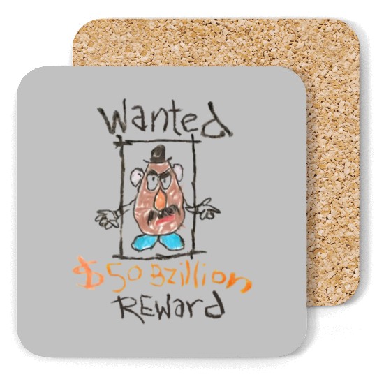 Toy Story Wanted Poster Coasters | Disney Coasters | Mr Potato Head Coasters
