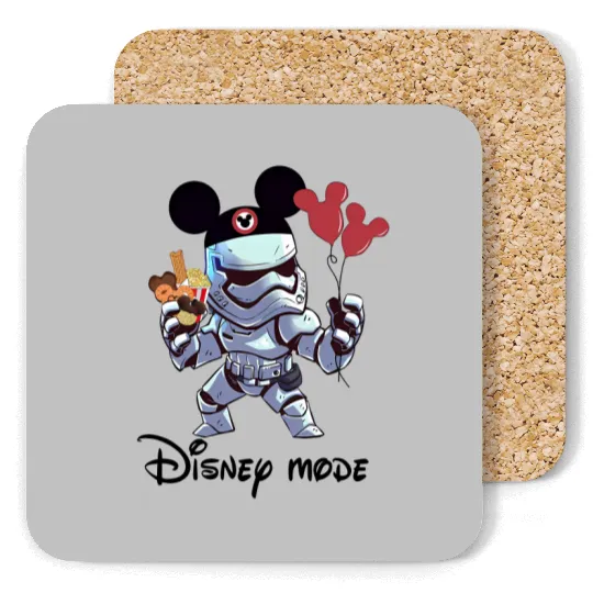 Stormtrooper Mickey Balloon Coasters, Disney Star Wars Ice Cream Coasters