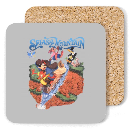 Vintage Disney Splash Mountain Coasters, Disney Mountain Coasters, Brer Rabbit, Brer Bear, Water Ride Disneyworld Coasters