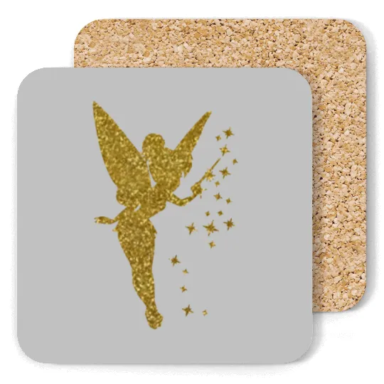 Tinkerbell Coasters, Tinkerbell Glitter Coasters, Peter Pan Coasters, Fairy Coasters, Disney Coasters